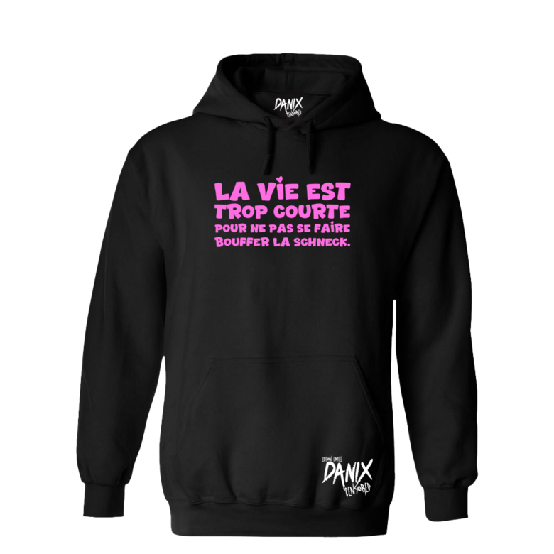 Sweat à capuche La vie est trop ... (S...) [Femme]